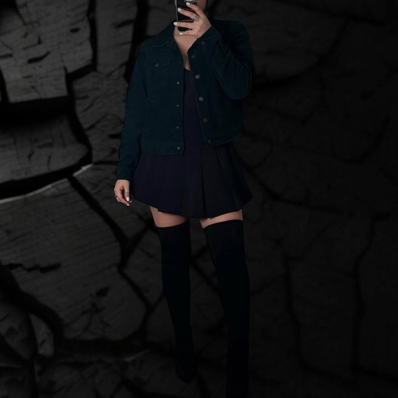 Dark Green Emerald Corduroy Jacket - Picture 1 of 7